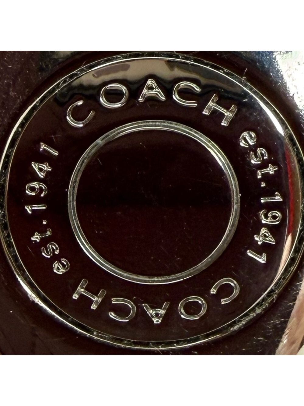 ❤️ COACH LEGACY STRIPE TURLOCK VALET KEYCHAIN - Picture 16 of 16